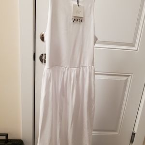 Long white summer dress